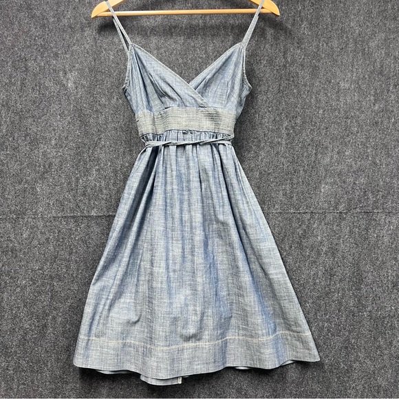 Dresses & Skirts - ANN TAYLOR LOFT Chambray Wrap Dress Size XS